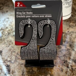 New! Bling Car Hooks with Rhinestones